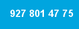 927 801 47 75 927 801 47 75
